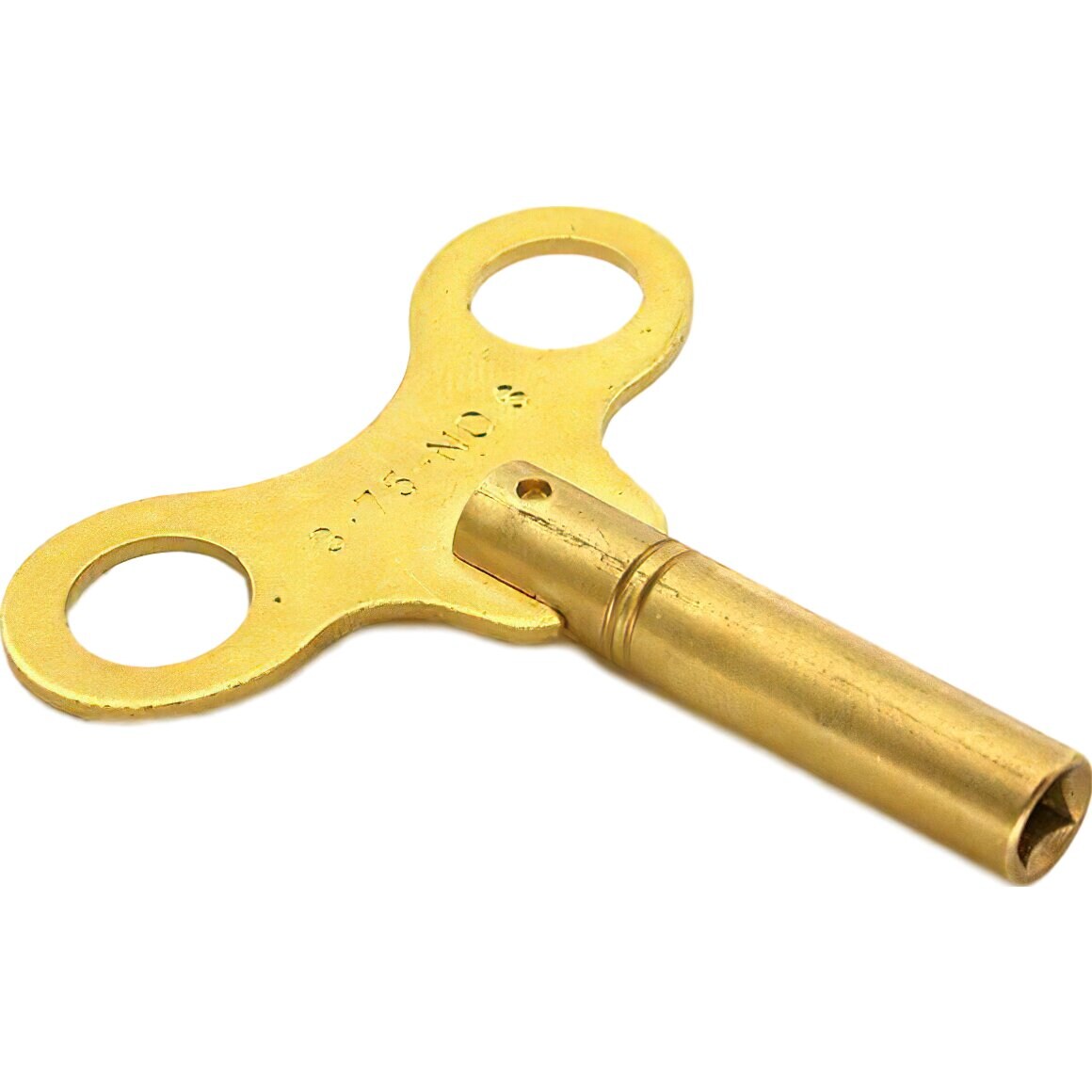 Brass Clock Winding Key Mainspring Winder Sz 6 3.75mm