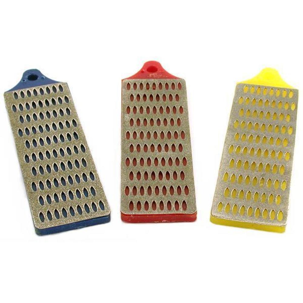 3 Diamond Sharpening Block Knife Screwdriver Blade Tool