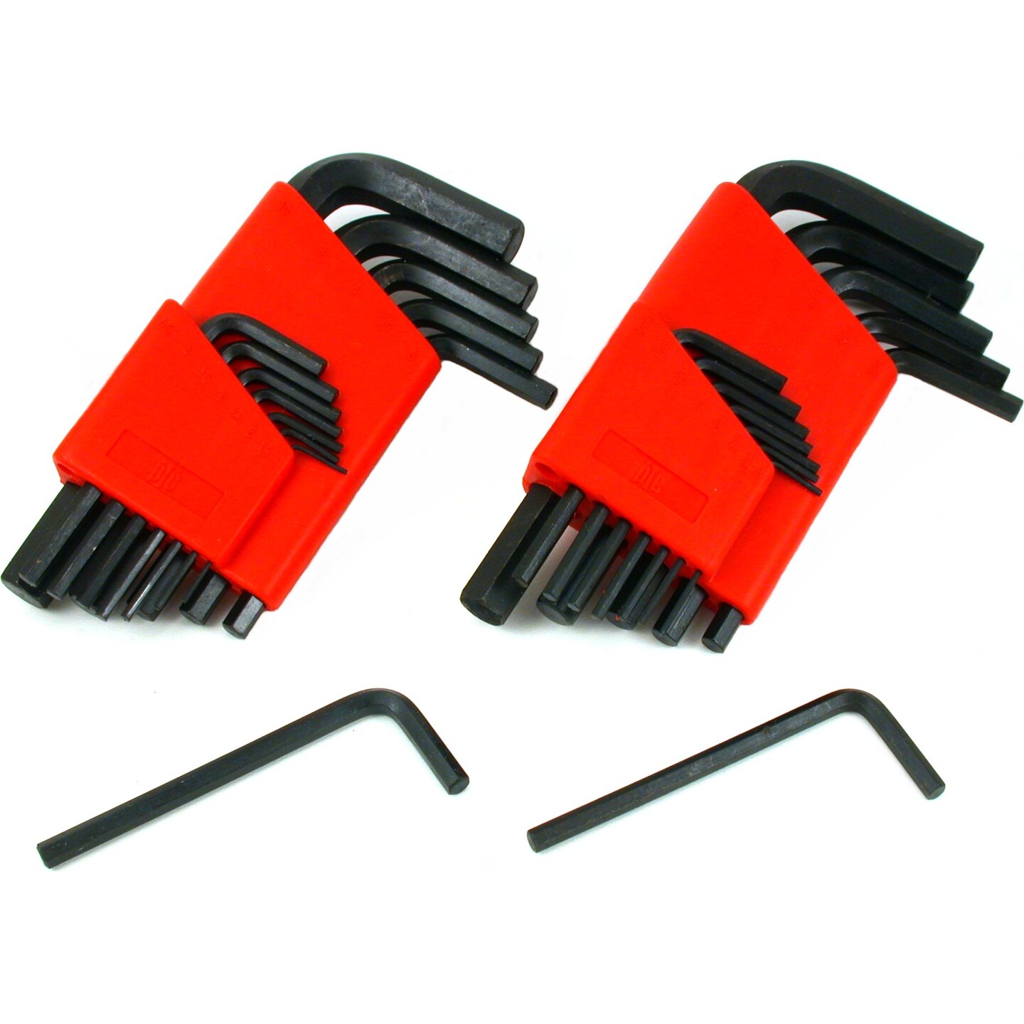 26 SAE &#x26; Metric Allen Wrenches Hex Key Automotive Tools