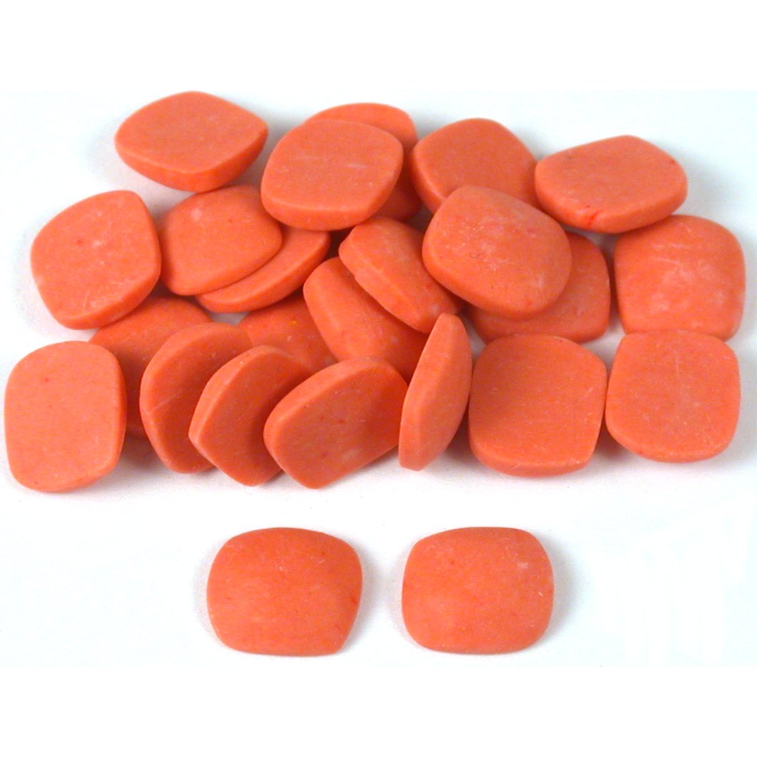 Coral Red Square Cabochon 9mm 24Pcs