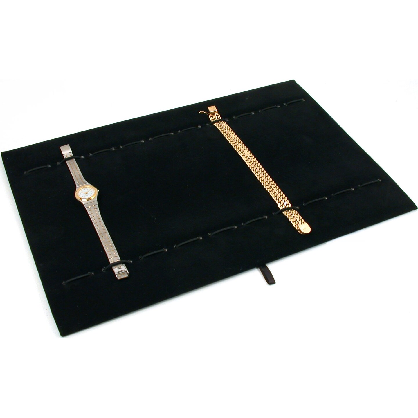 Black Velvet 10 Slot Bracelet Watch Black Display Tray Insert Pad