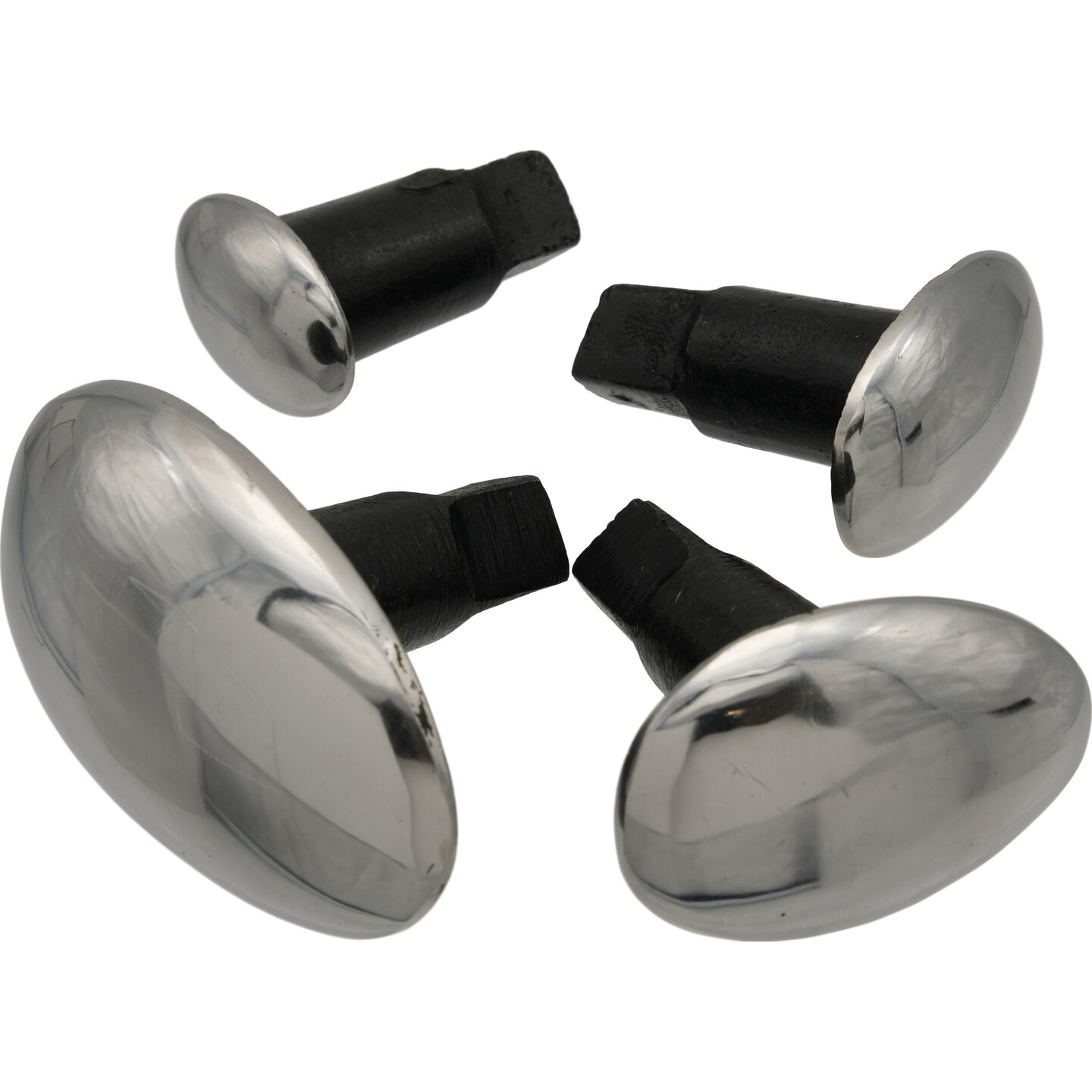 Spoon Anvil Stakes Highly Polished Set Of 4