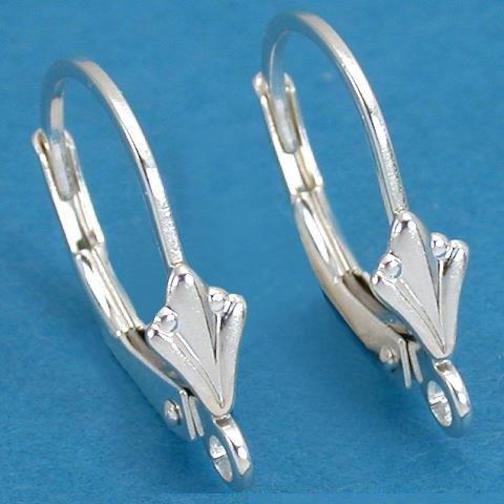 2 Sterling Silver Lever Back Earrings Wires Jewelry