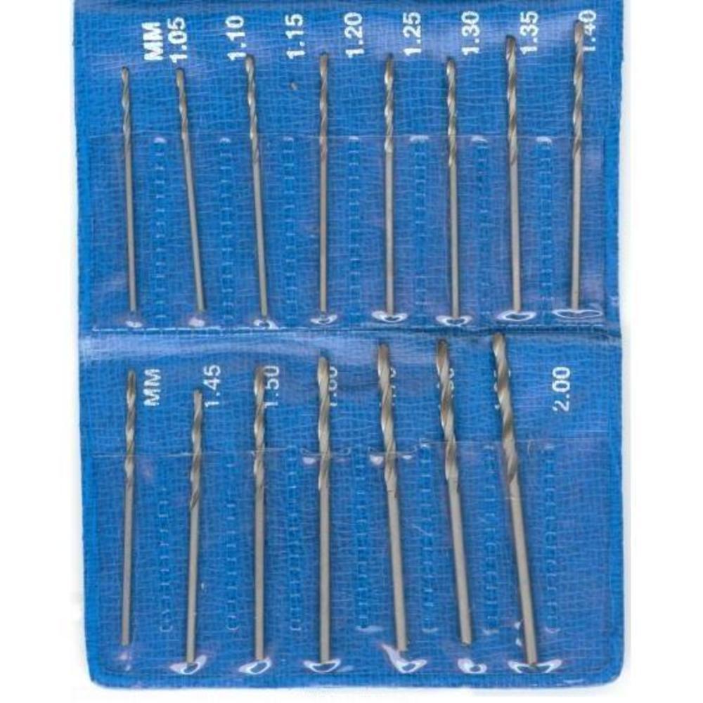 15 Twist Drill Bits HSS Metalsmith Metalworking Drilling Jewelers Hand Tool