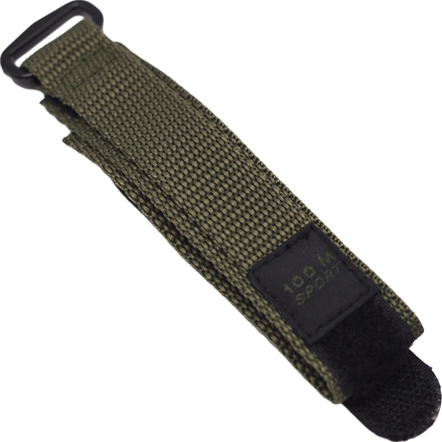 19mm Green Nylon Watch Band Sport Military Strap