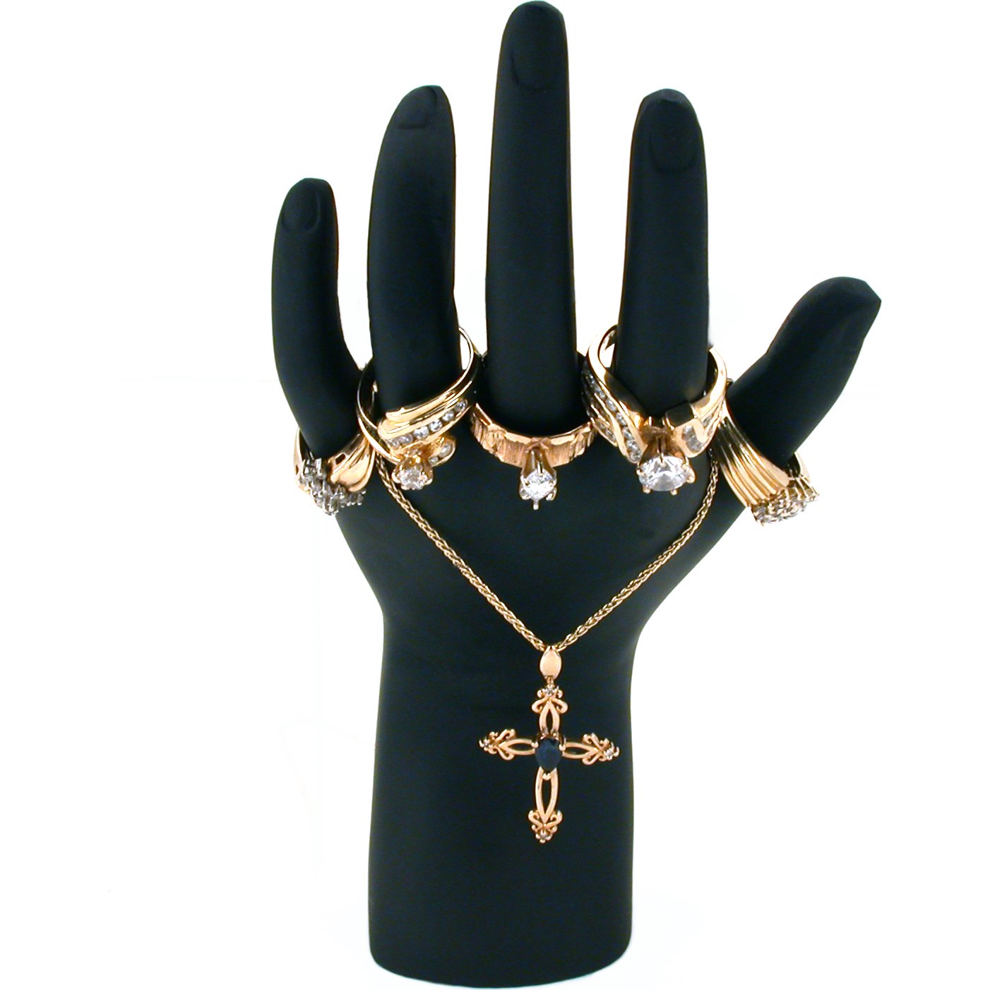 Black Hand Jewelry Display Ring Bracelet Showcase Stand