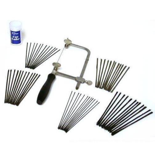 720 Jewelers Saw Blades &#x26; Adjustable Frame &#x26; Cut Lube
