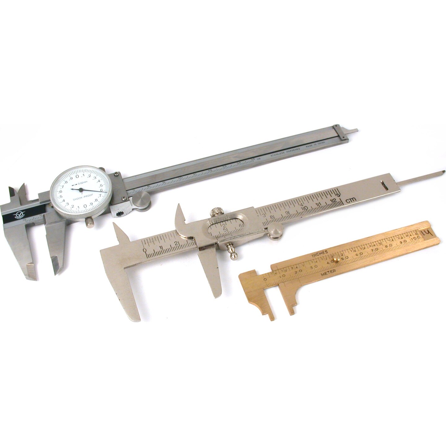 3 Vernier Dial Calipers Millimeter Gauge Measuring Tool