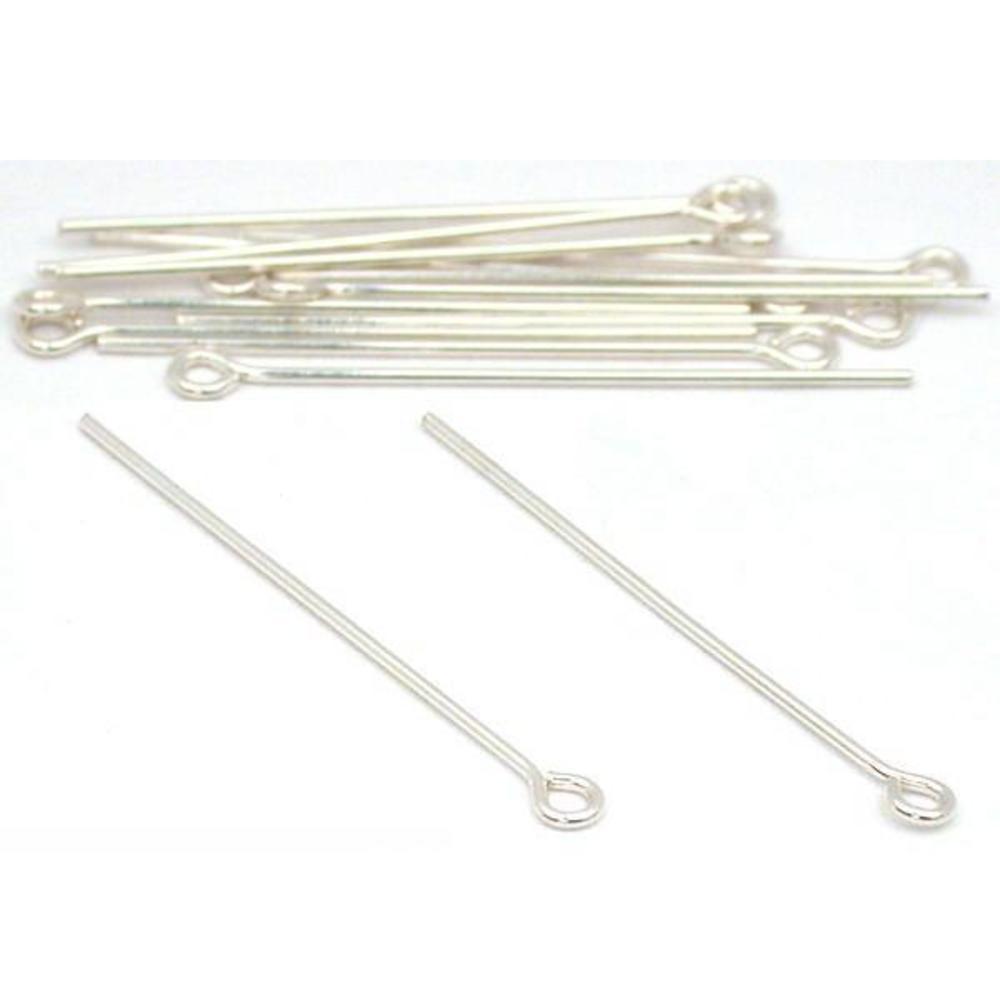 12 Sterling Silver Eye Pin Jewelry Bead Earring Charm