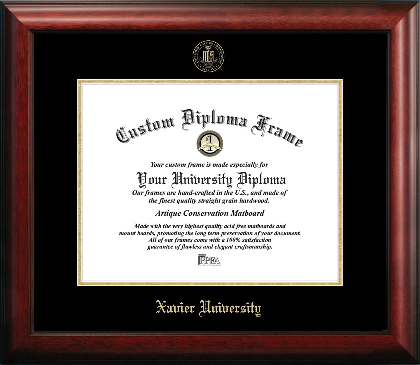 Northeastern University 14w x 11h Gold Embossed Diploma Frame