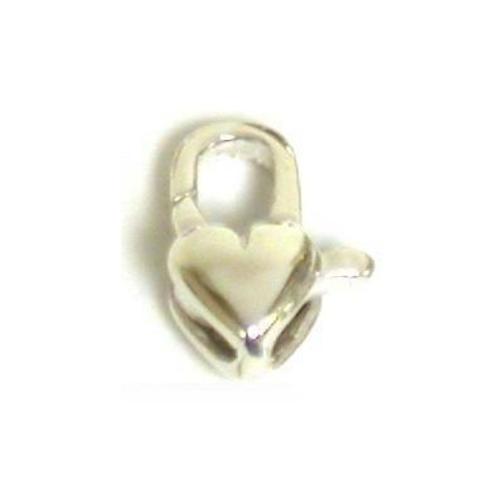 Sterling Silver Heart Lobster Clasp Chain Jewelry