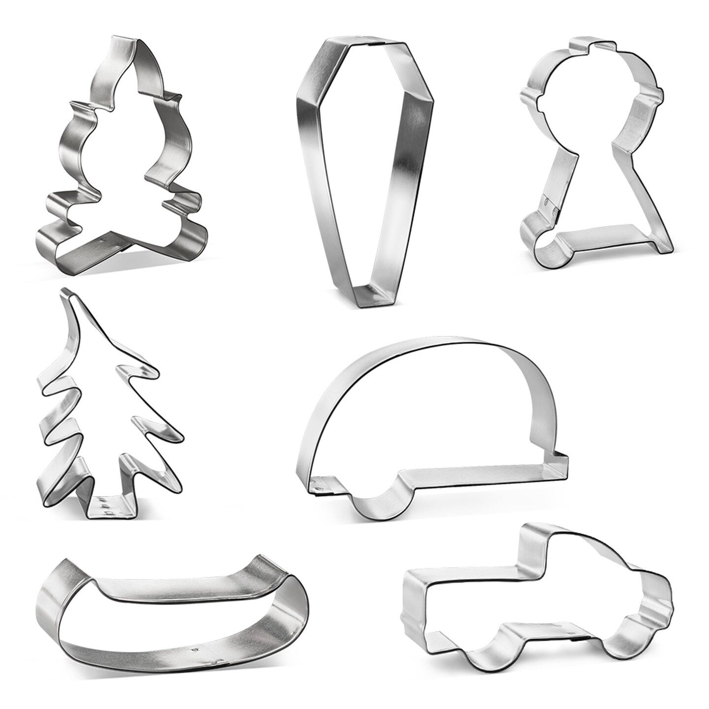 Campsite 7 Piece Cookie Cutters Set, Campfire, Camper