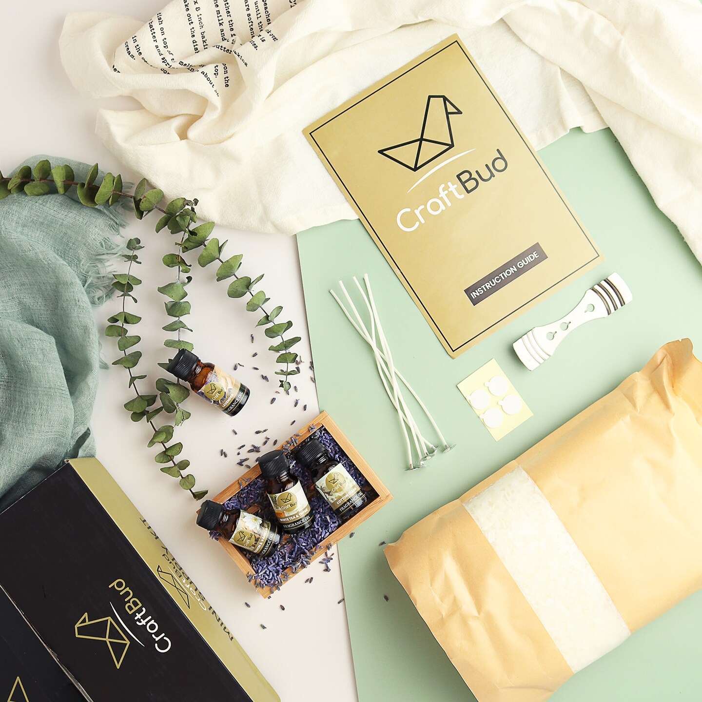 CraftBud DIY Natural Soy Candle Making Kit