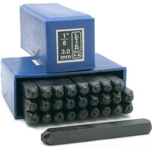 27 Letter Punches 1/8" Jewelers Art Hobby Craft Workbench Jewelry Repair Tools Michaels