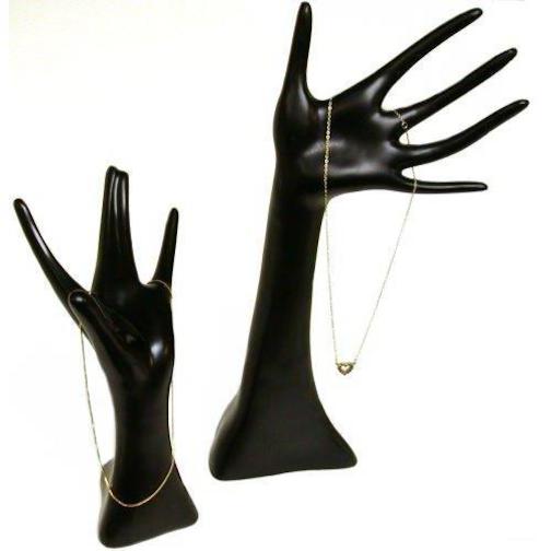 2 Chain Hand Display Stand Necklace Showcase New 