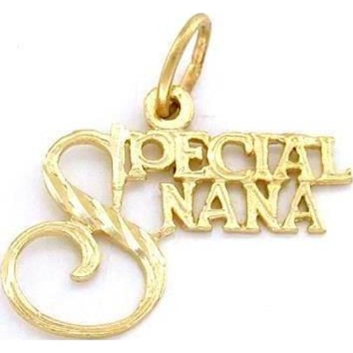 14K Gold Special Nana Charm &#x26; 18&#x22; Chain