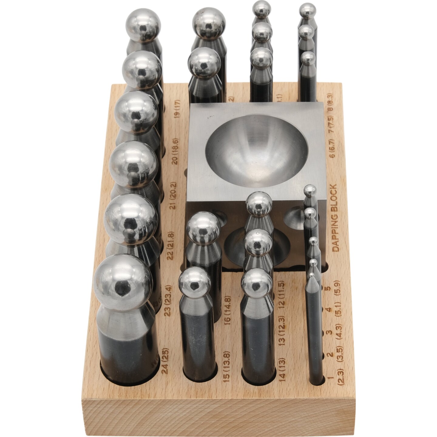 Doming Punches and Block Set of 25