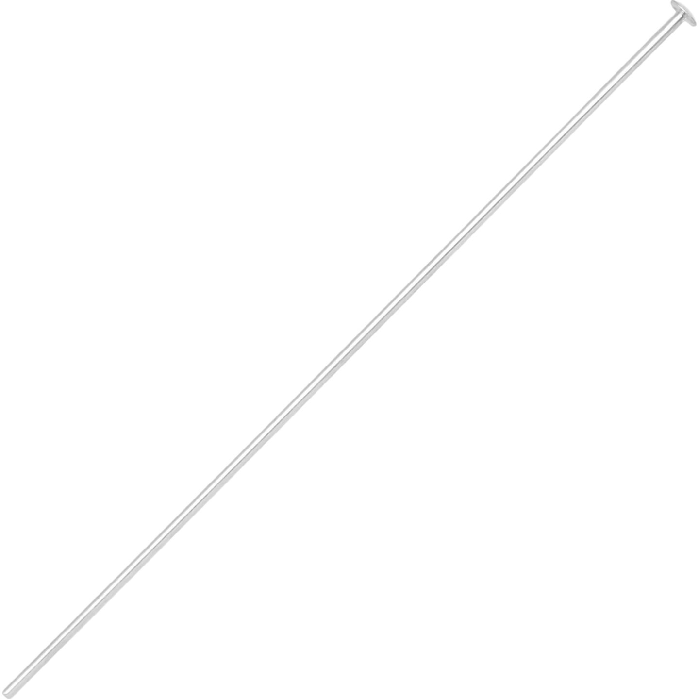 30 Head Pins Hat Stick Pin Sterling Part 22 Gauge