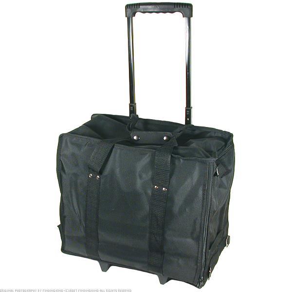 Jewelry Display Black Carrying Case w/ Wheels &#x26; Handle