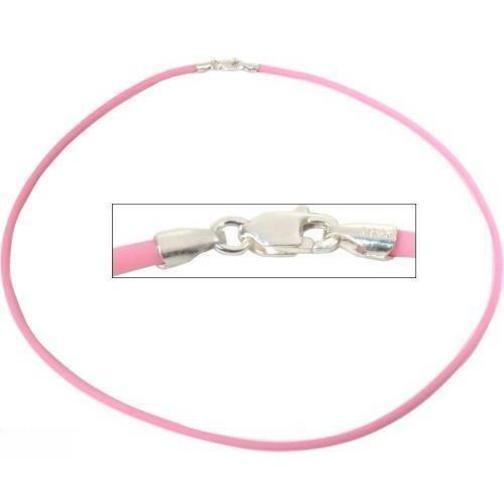 Rubber Cord Necklace Pink 16" Michaels