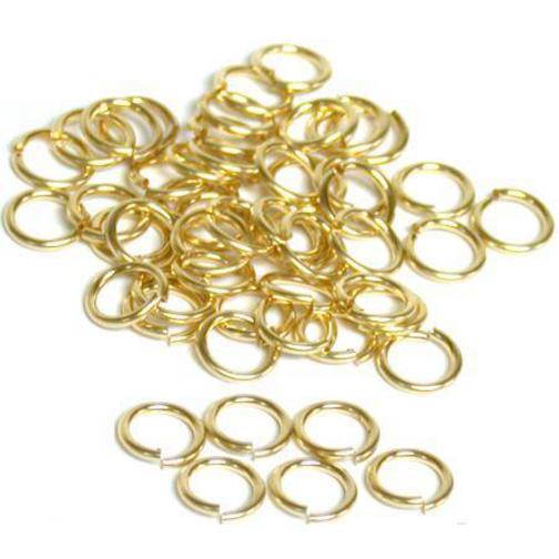 100 Pcs 5 mm 22 1/2g Stainless Steel Jump Rings