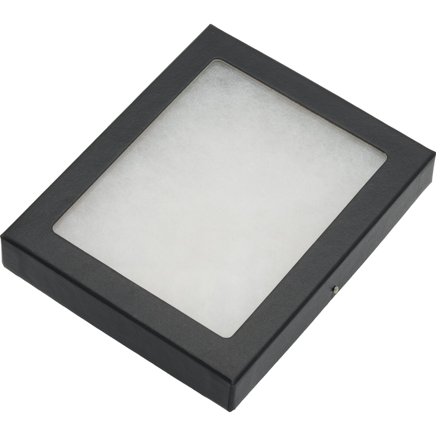 Riker Display Cases 130BK Mount Frame Case with Glass Top 5 1/2" x 4 1/4" x 3/4"