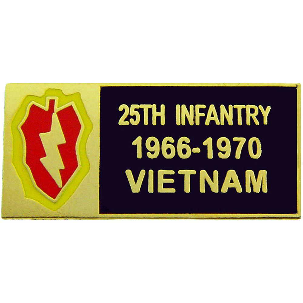 U.S. Army 25th Infantry Division Vietnam Pin 1 1/8&#x22;