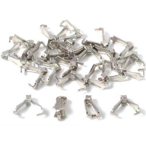 24 Bails Rhodium Connectors Jewelry Necklace Chain Part
