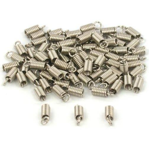 75 Leather Cord Ends Caps Necklace Clasp Jewelry Parts