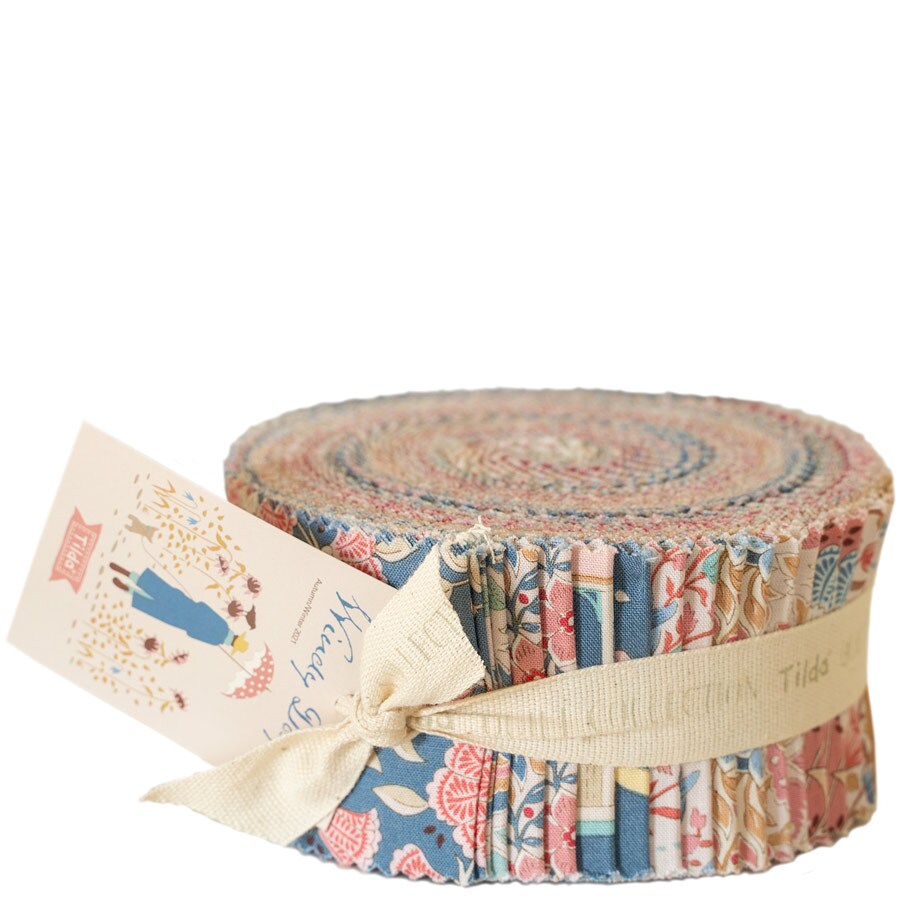 Tilda Fabrics Windy Days Fabric Roll - 40 Strips - 2.5&#x22; x 44&#x22; - 100% Cotton