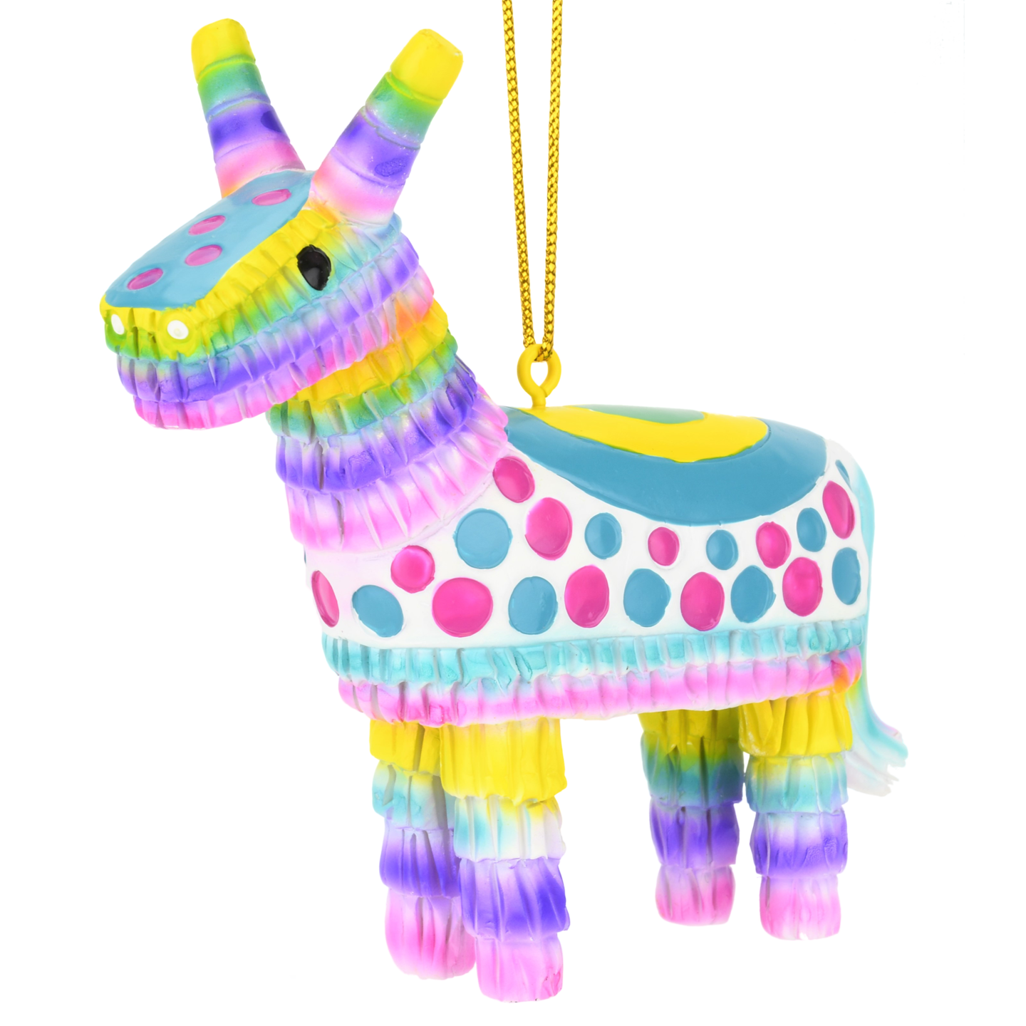 Colorful Donkey Party Pi&#xF1;ata Christmas Ornament