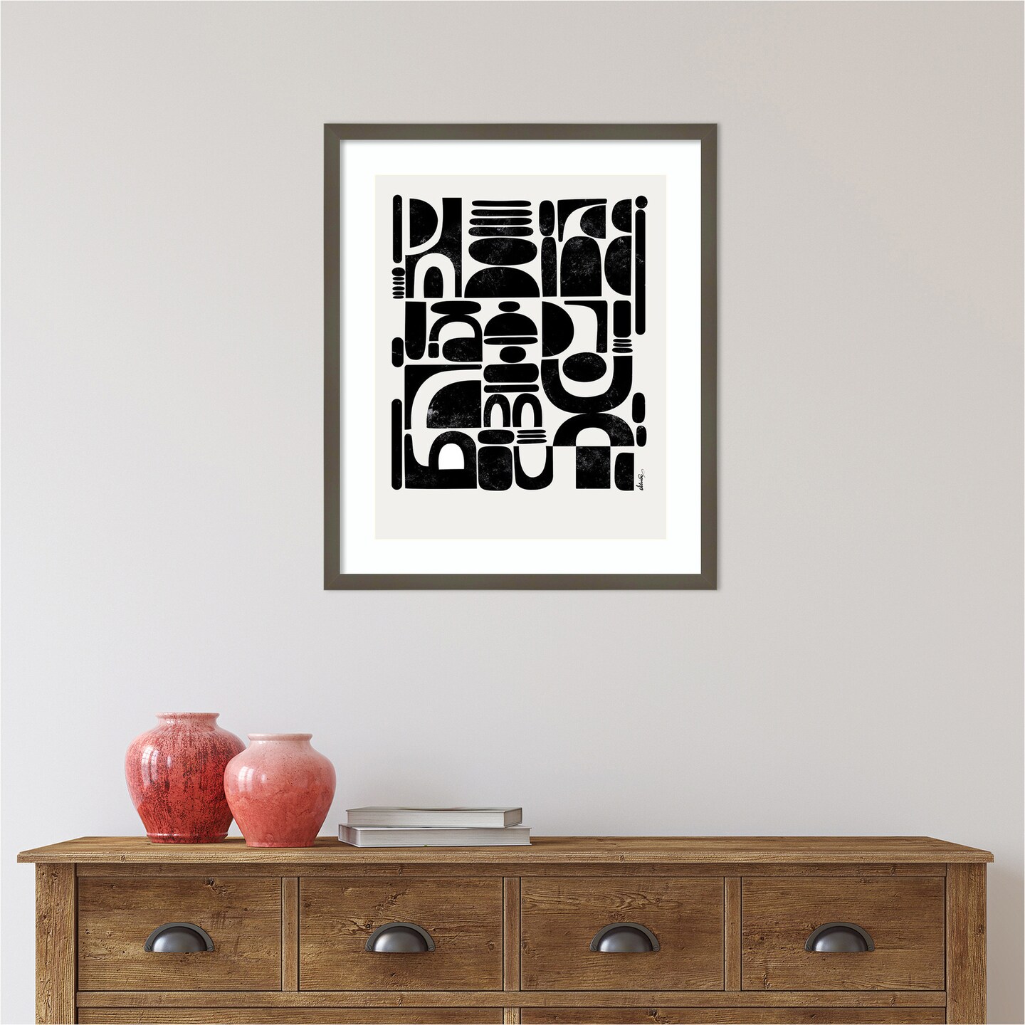 Fragmented by Ishita Banerjee Wood Framed Wall Art Print Framed Art