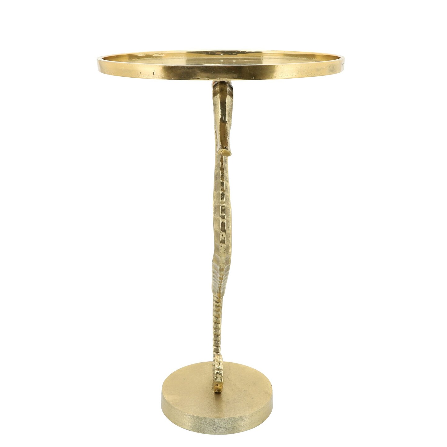 Kingston Living 24" Gold Round Seahorse Side Table Accent & End Tables Michaels