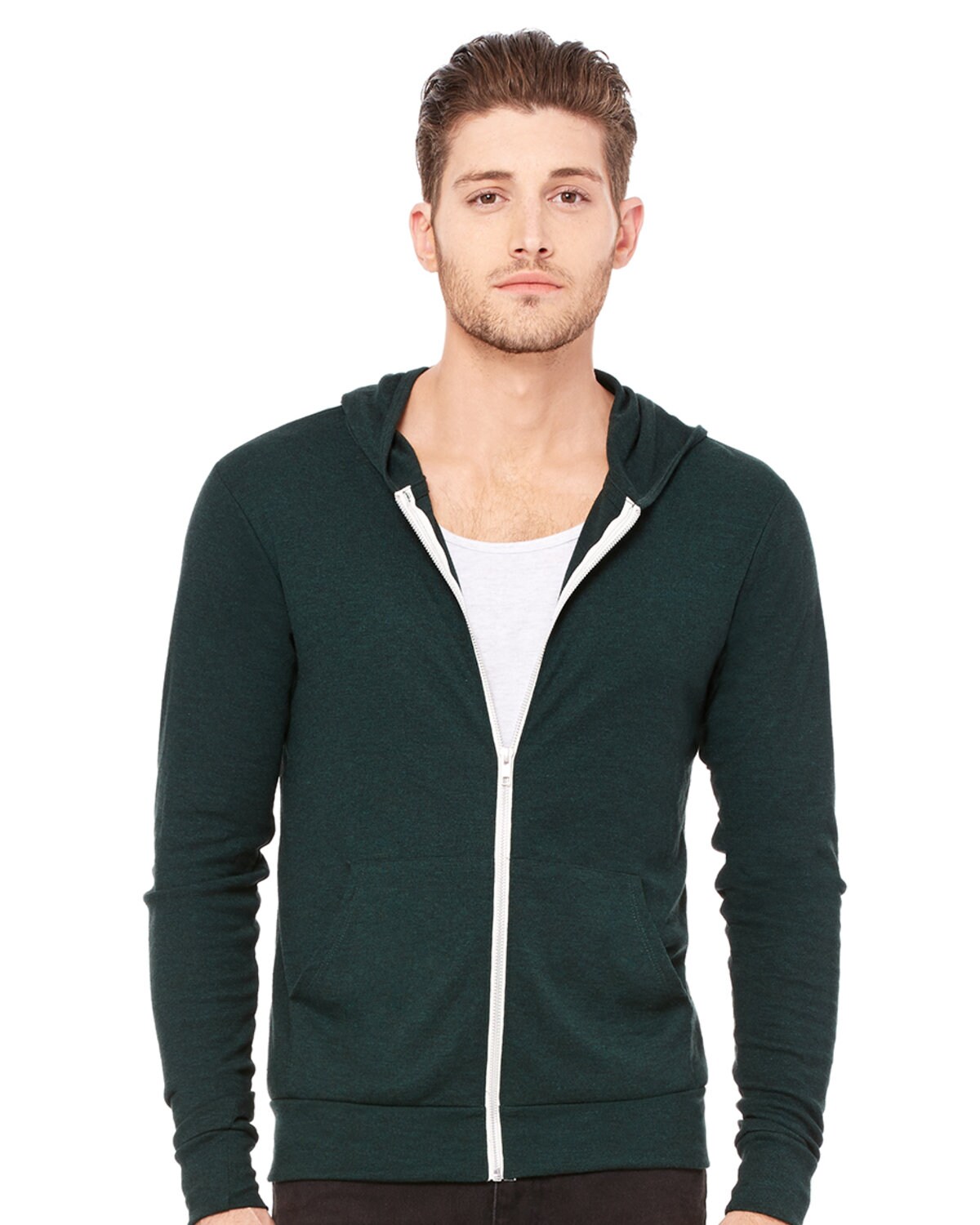 BELLA+CANVAS® Unisex Sponge Fleece Full-Zip Hooded Sweatshirt, 3939