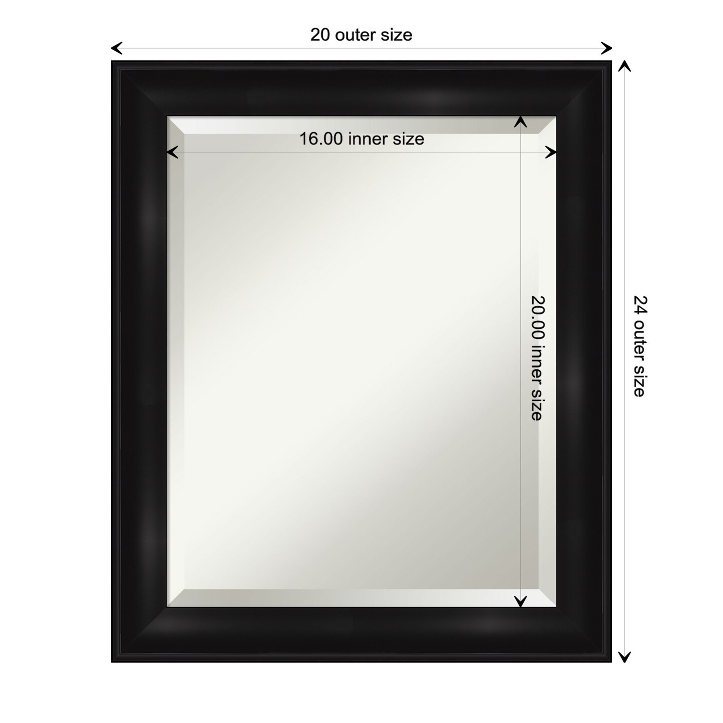Beveled Bathroom Wall Mirror, Grand Black Narrow Frame Mirrors Michaels