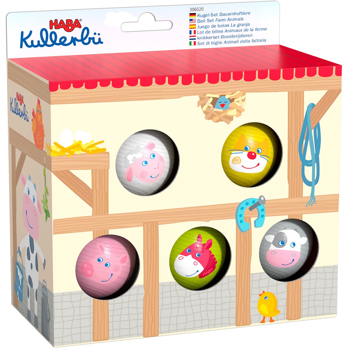 HABA Kullerbu Farm Animals Ball Set
