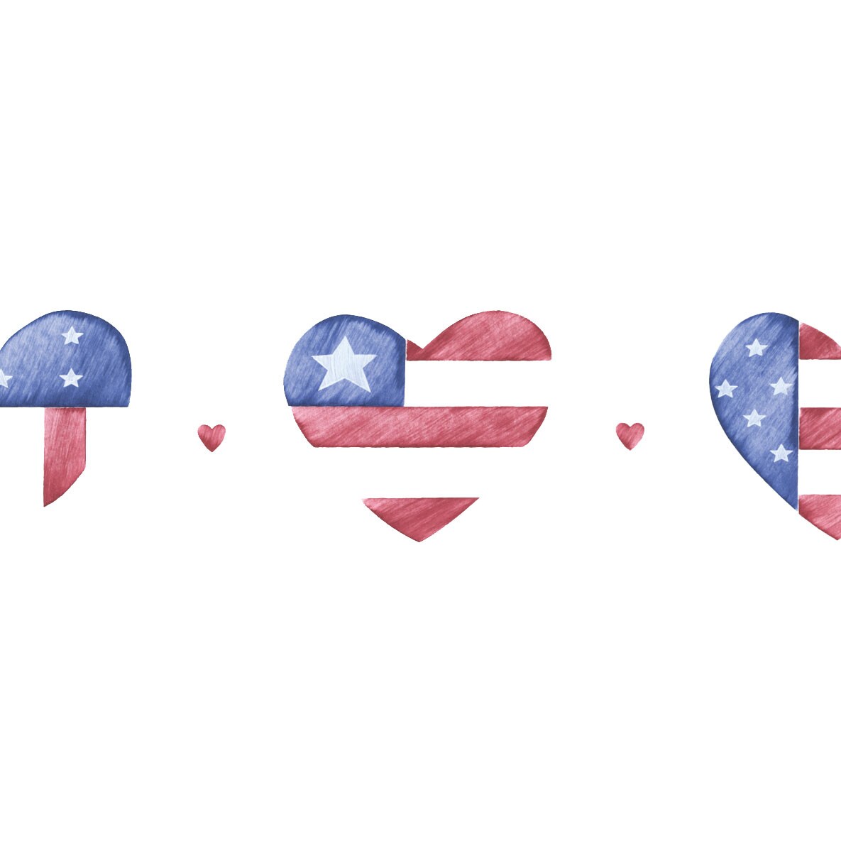 Heart Shaped Flags Wall Stencil | 083 by Designer Stencils | Pattern Stencils | Reusable Stencils for Painting | Safe &#x26; Reusable Template for Wall Decor | Try This Stencil Instead of a Wallpaper | Easy to Use &#x26; Clean Art Stencil Pattern