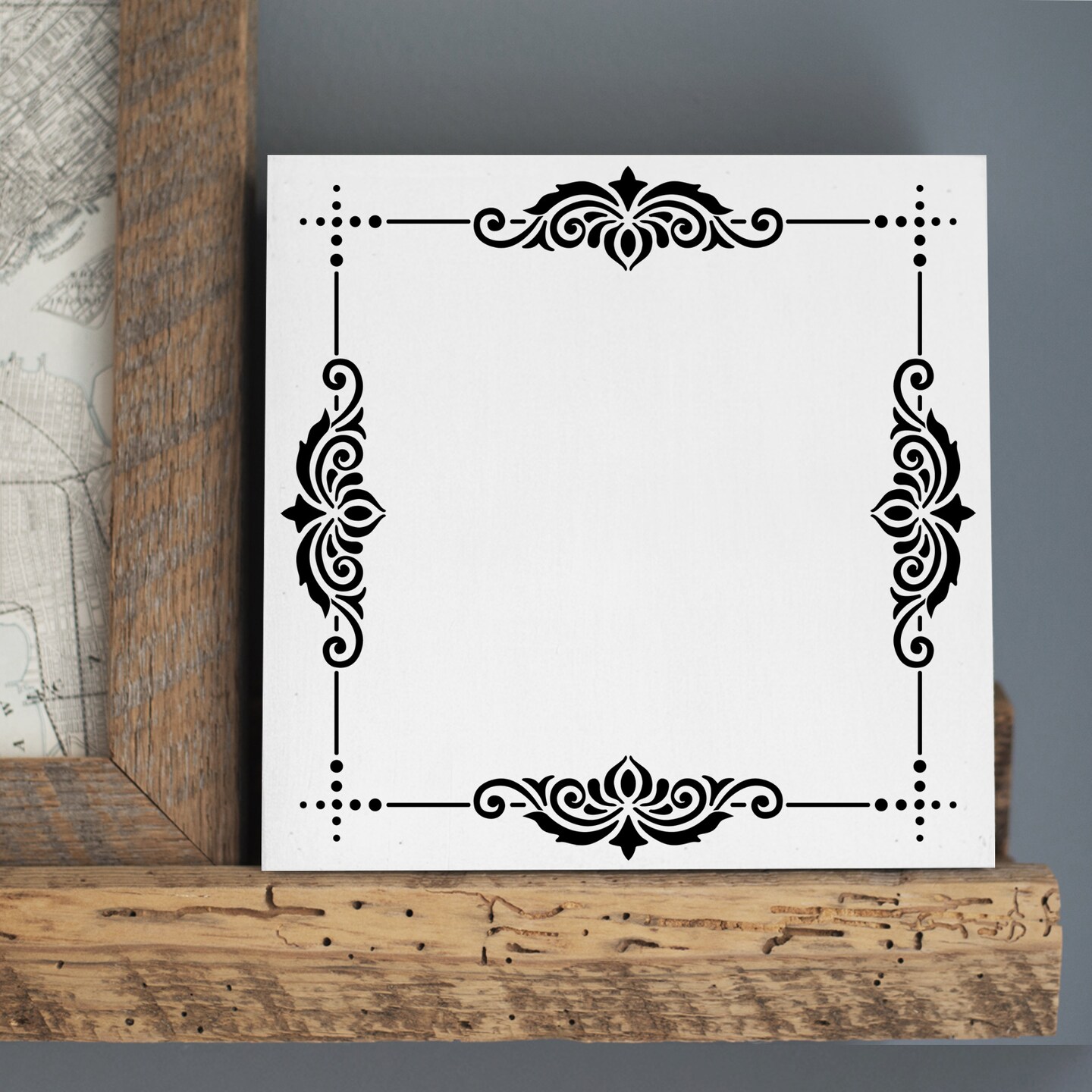 Furniture Details Embossing 12 x 12 Stencil Set | FS090 by Designer Stencils | Pattern Stencils | Reusable Easy to Clean