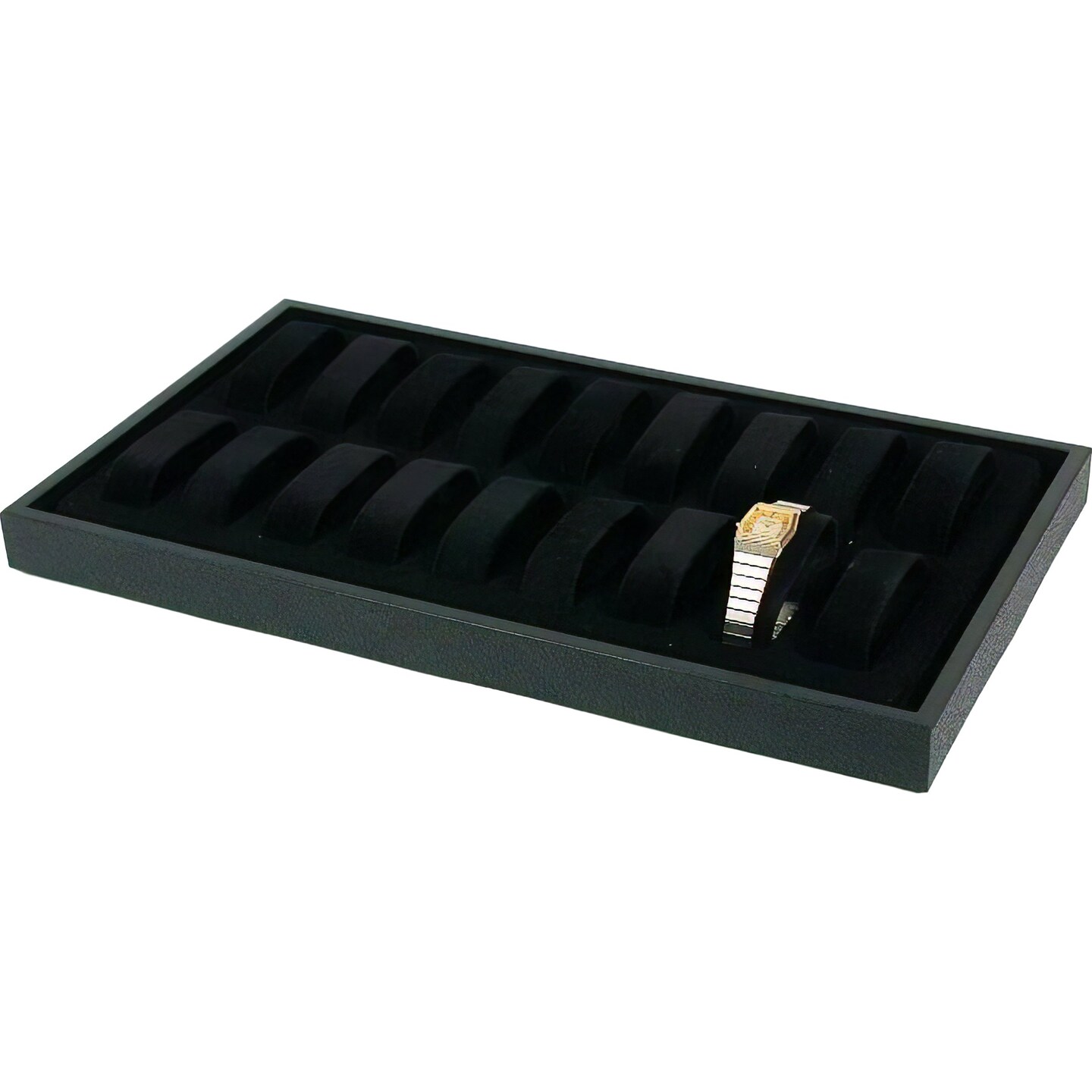 18 Slot Wrist Watch Jewelry Case Display Travel Tray