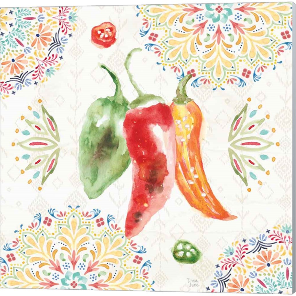 Sweet And Spicy B By Dina June 14" X 14" Canvas Wall Art (Set Of 2 ...