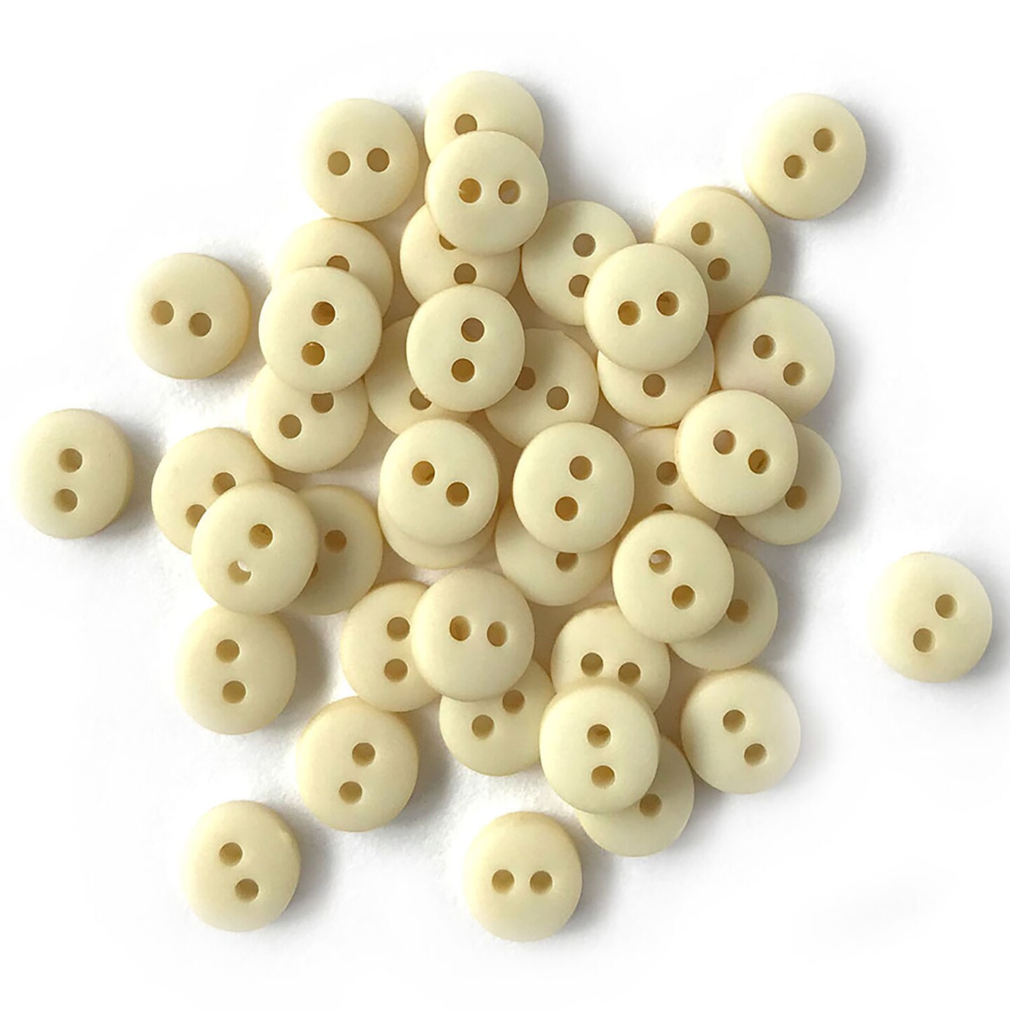 Assorted Buttons, White