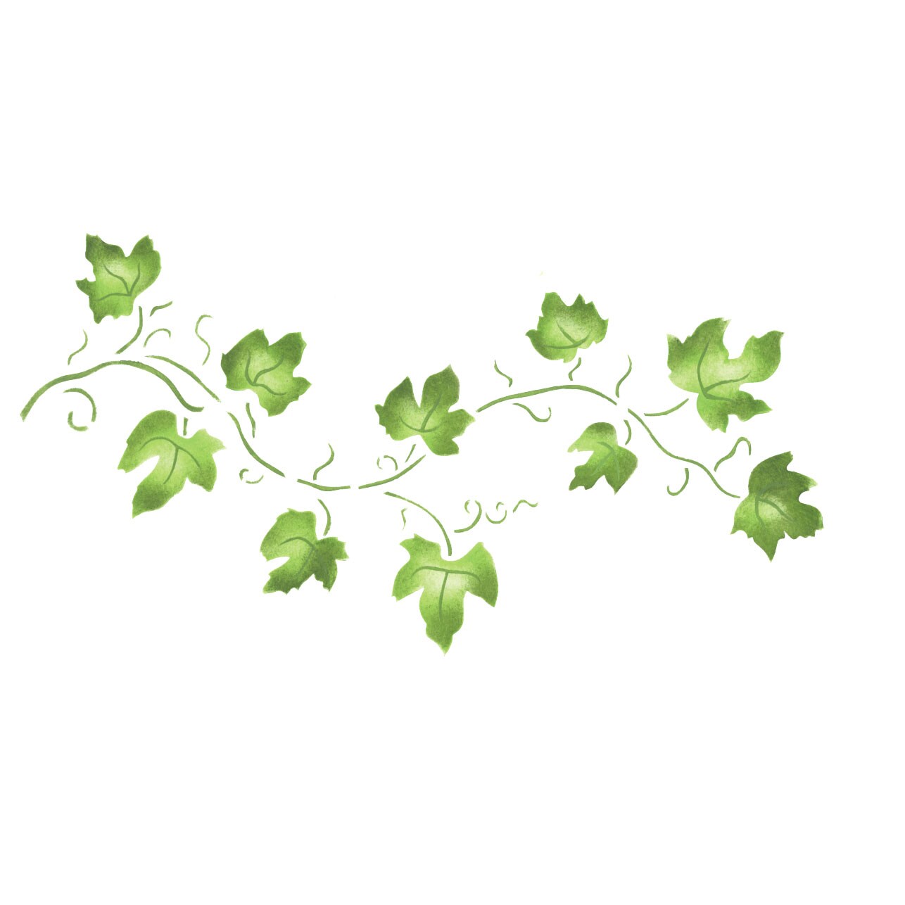 Large Ivy Vine Wall Stencil | 1346 by Designer Stencils | Floral Stencils | Reusable Art Craft Stencils for Painting on Walls, Canvas, Wood | Reusable Plastic Paint Stencil for Home Makeover | Easy to Use &#x26; Clean Art Stencil