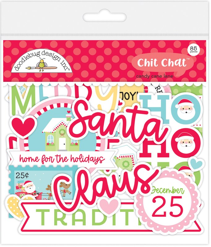 Candy Cane Lane Chit Chat Ephemera Doodlebug Embellishments Michaels