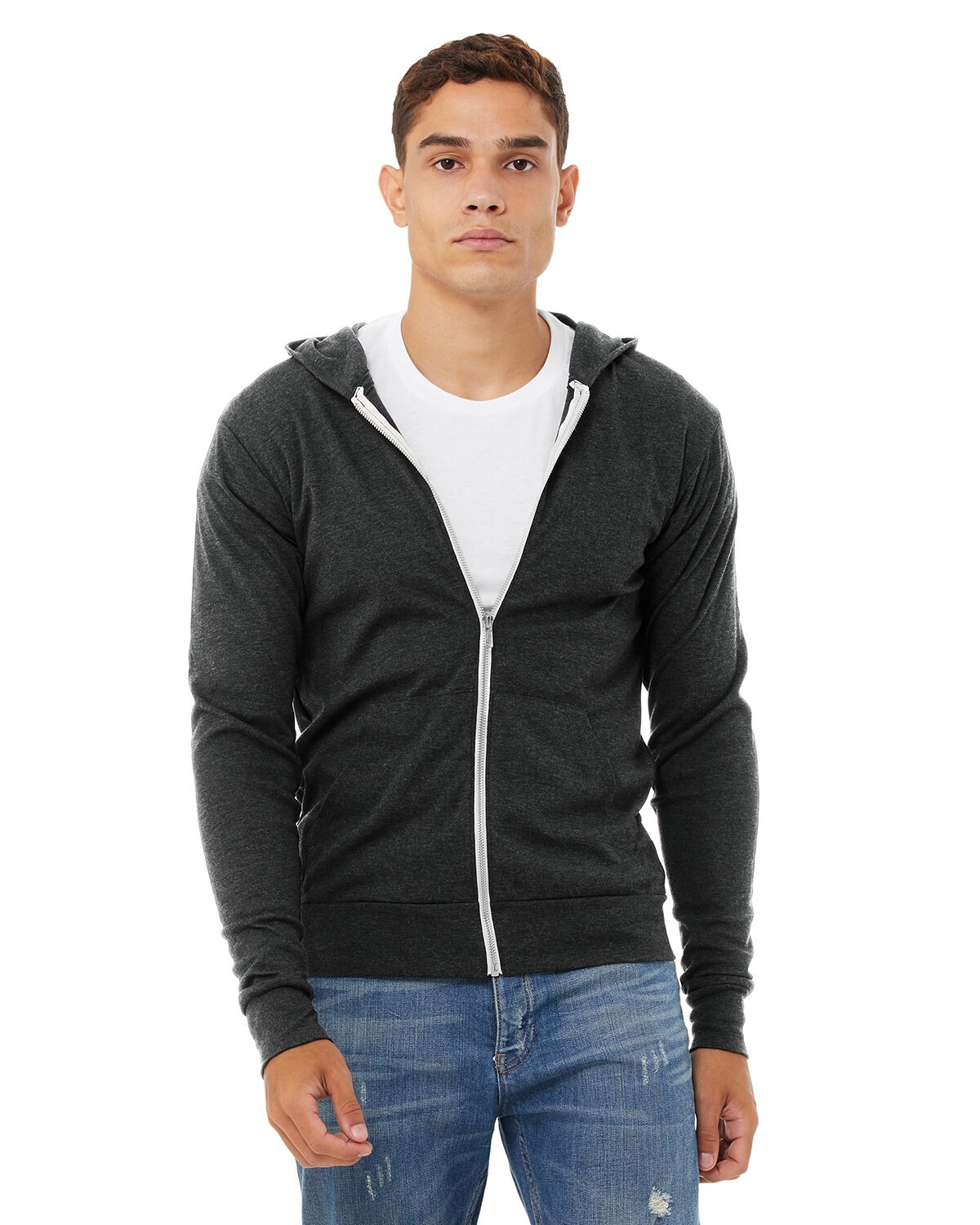 BELLA+CANVAS® Unisex Sponge Fleece Full-Zip Hooded Sweatshirt, 3939