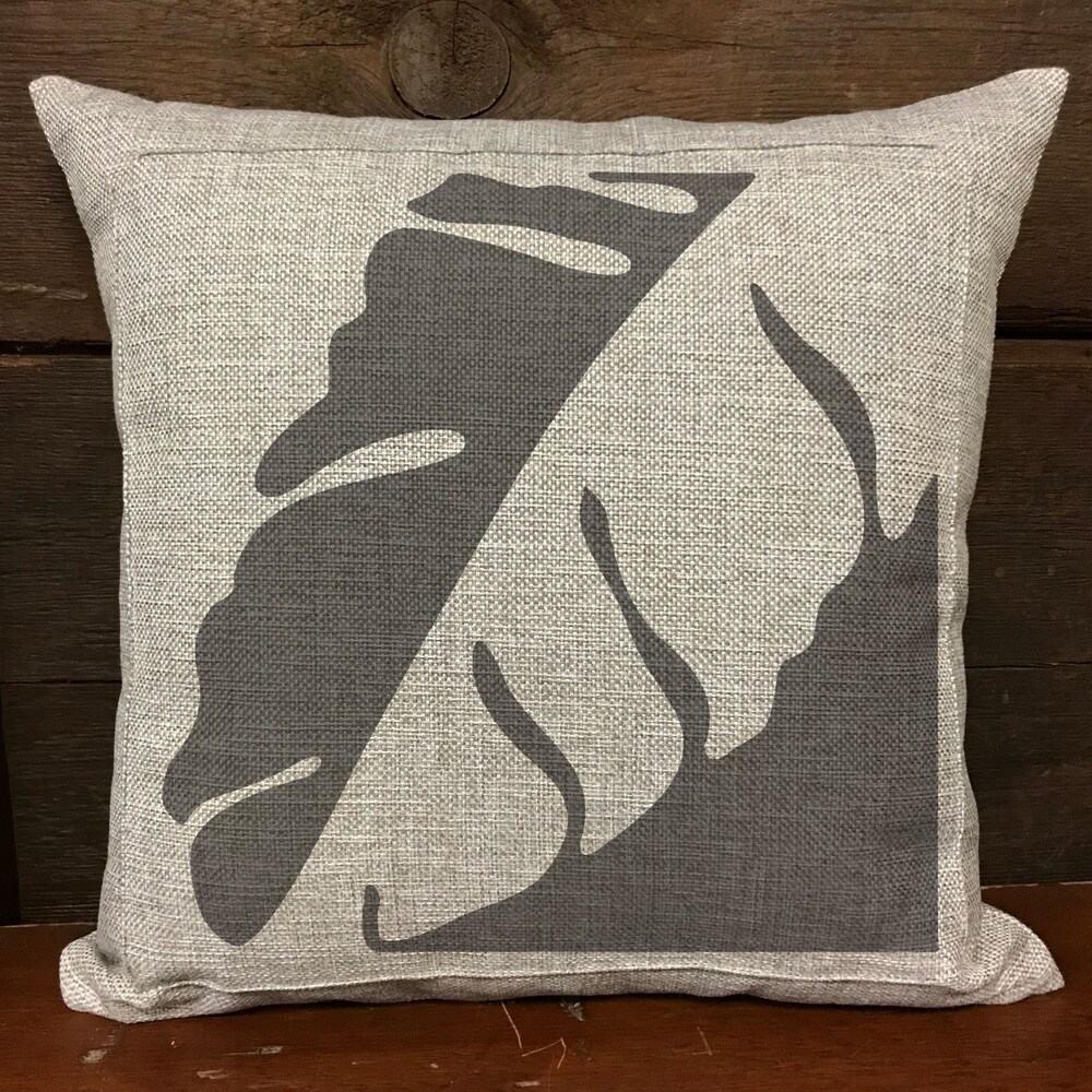 Graphic Leaf Embossing 12 x 12 Stencil | FS060 by Designer Stencils | Reusable Stencils for Painting |