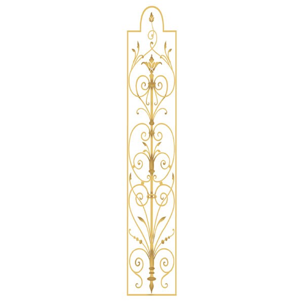Wrought Iron Panel Wall Stencil | 2520 by Designer Stencils | Pattern Stencils | Reusable Stencils for Painting | Safe & Reusable Template for Wall Decor | Try This Stencil Instead of a Wallpaper | Easy to Use & Clean Art Stencil Pattern