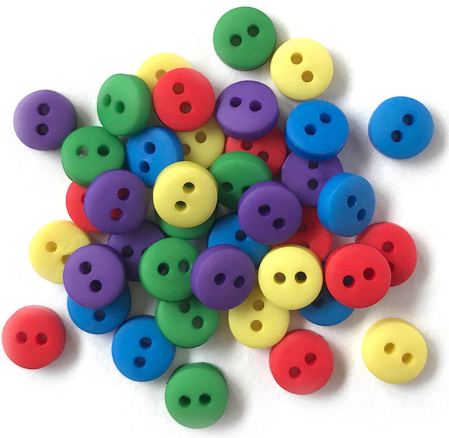 Buttons Galore and More Tiny Craft & Sewing Buttons - Assorted Colors - 105 Buttons
