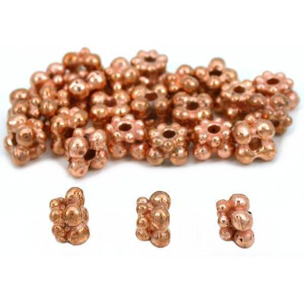 Bali Spacer Beads Copper Plated Jewelry 5mm Approx 25