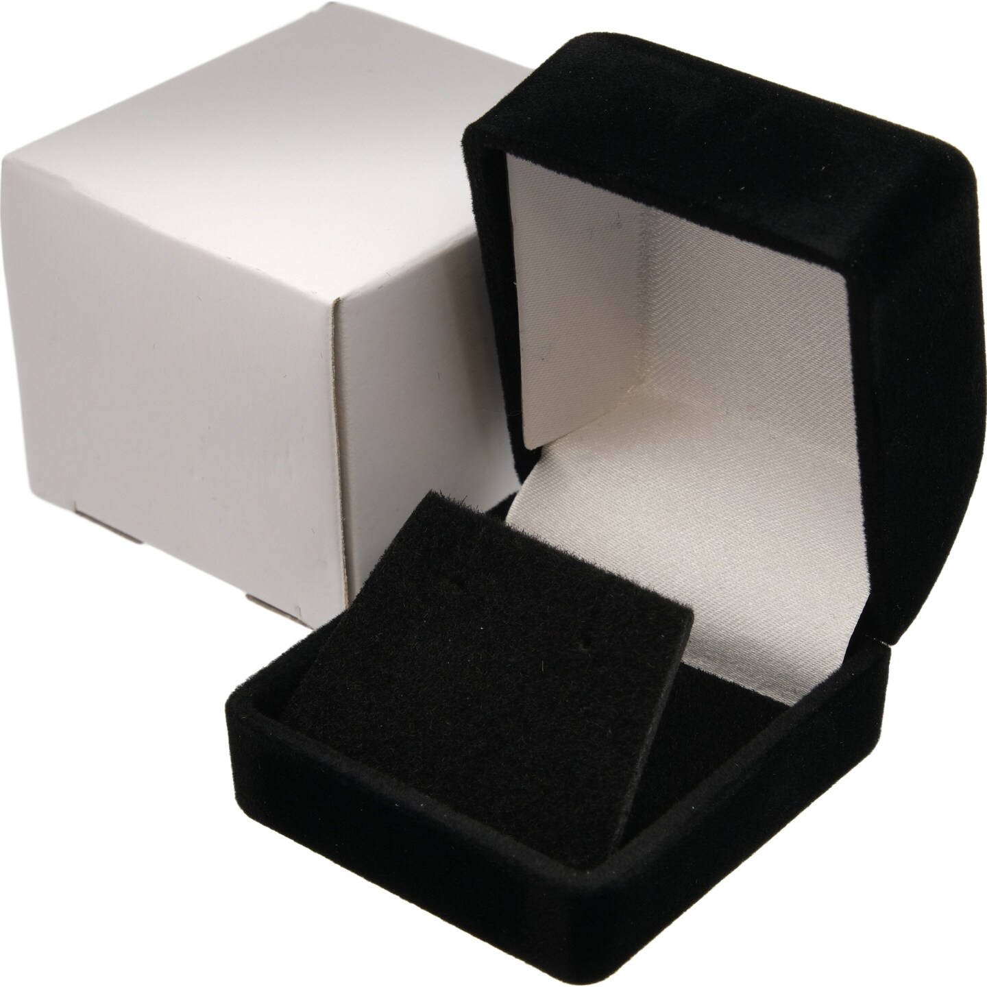 Earring Gift Box Black Velvet Flocked Jewelry Display | Michaels