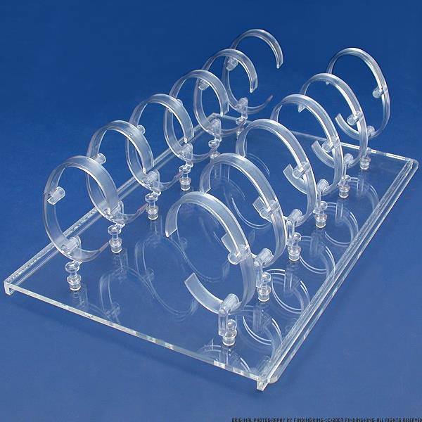 Rotating Revolving Watch Display Case Counter 4 Shows 15 1/4" New